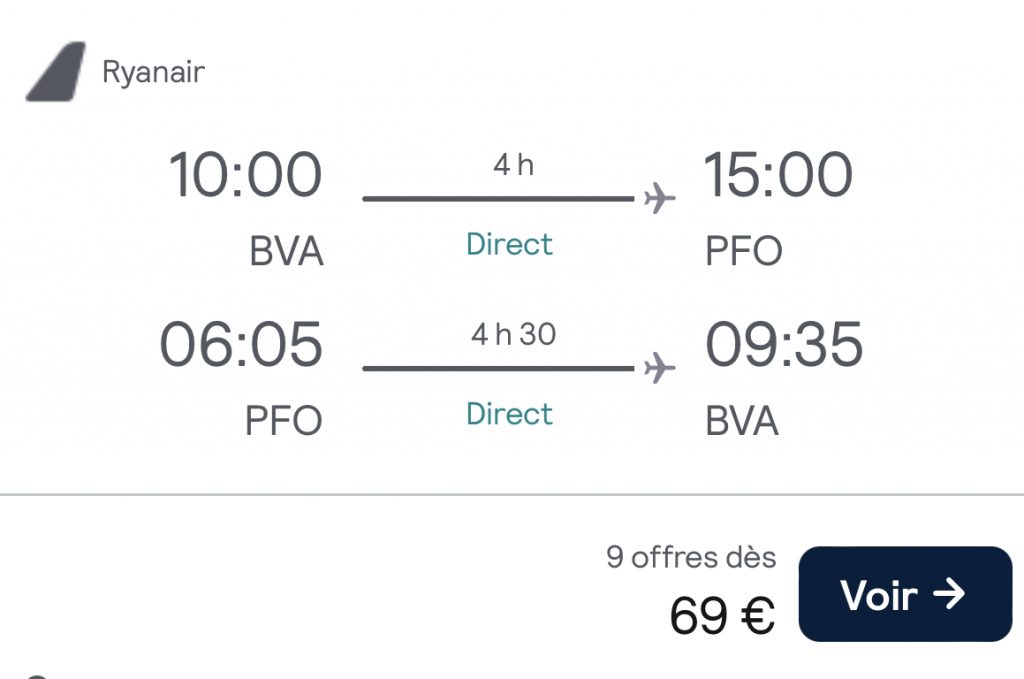Billets d’avion pas cher pour chypre