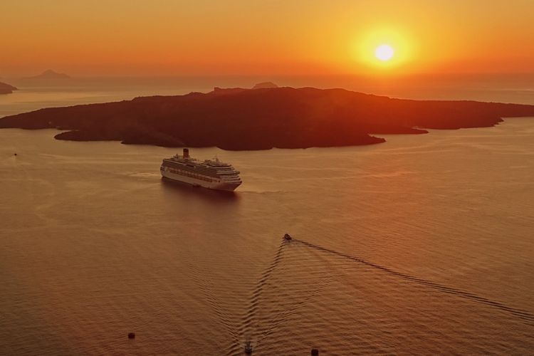 coucher de soleil santorin